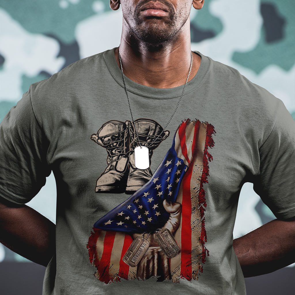 us-pride-t-shirt-american-flag-with-combat-boots-and-dog-tags