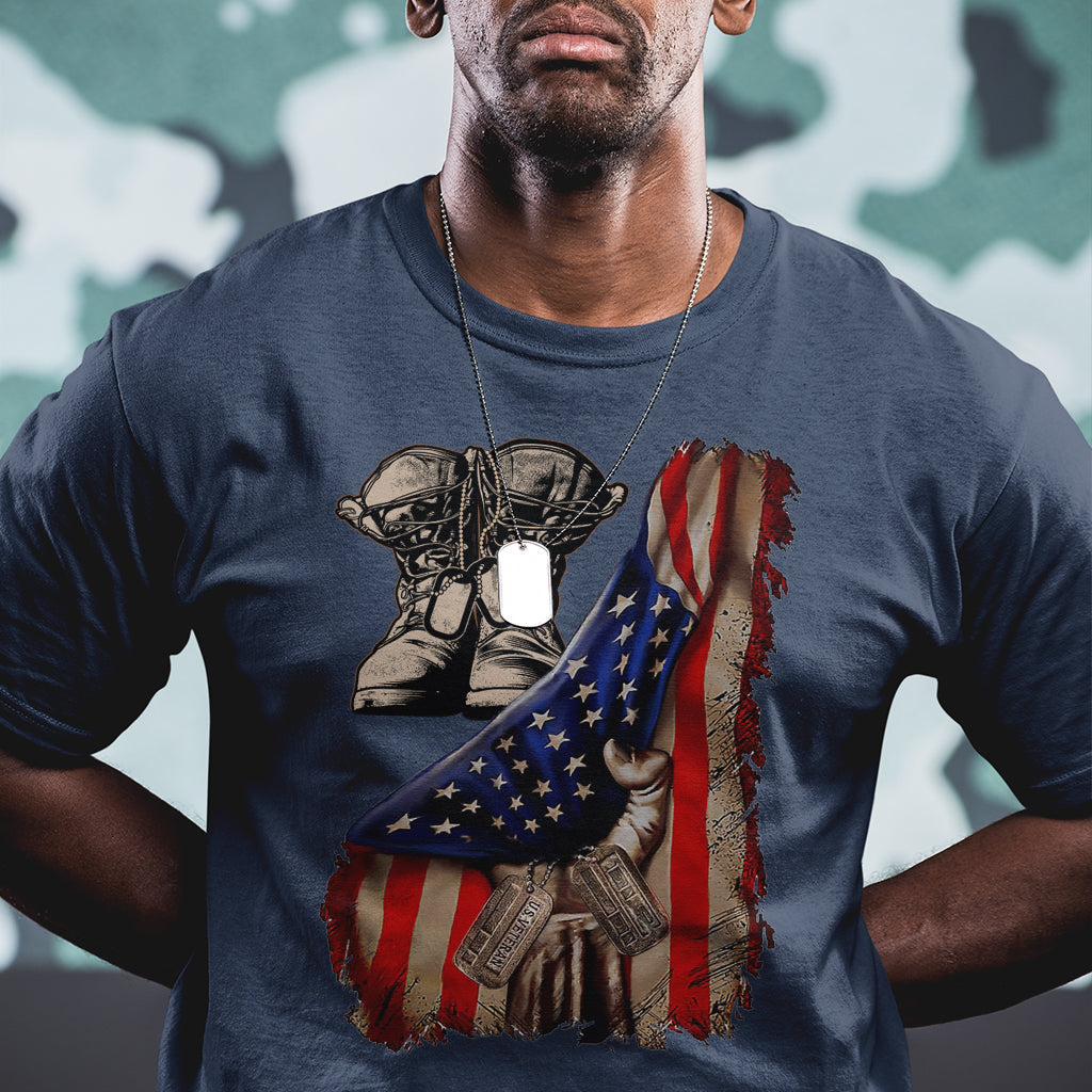 us-pride-t-shirt-american-flag-with-combat-boots-and-dog-tags