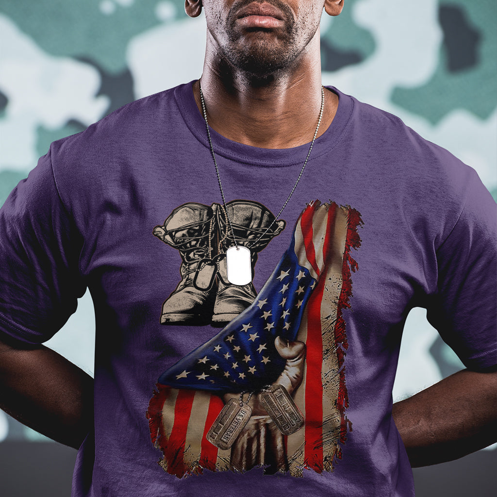 us-pride-t-shirt-american-flag-with-combat-boots-and-dog-tags