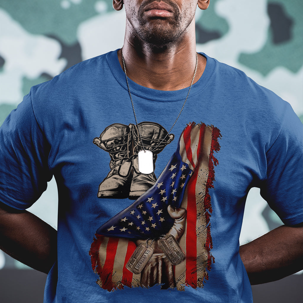 us-pride-t-shirt-american-flag-with-combat-boots-and-dog-tags