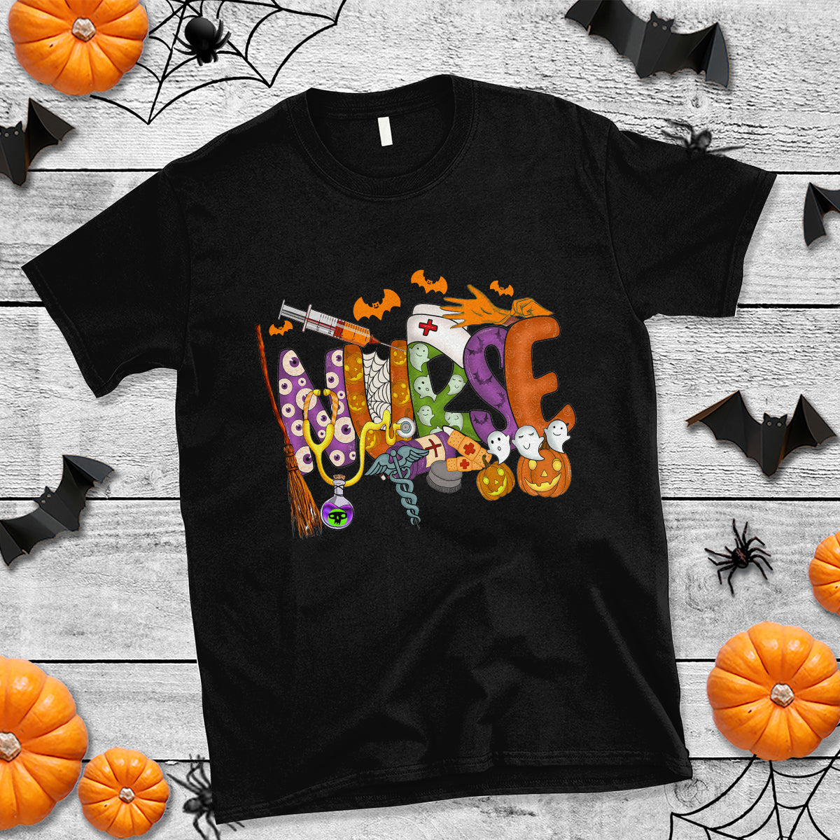 halloween-nurse-t-shirt-spooky-season-nurse-witch-ghost-halloween-costume