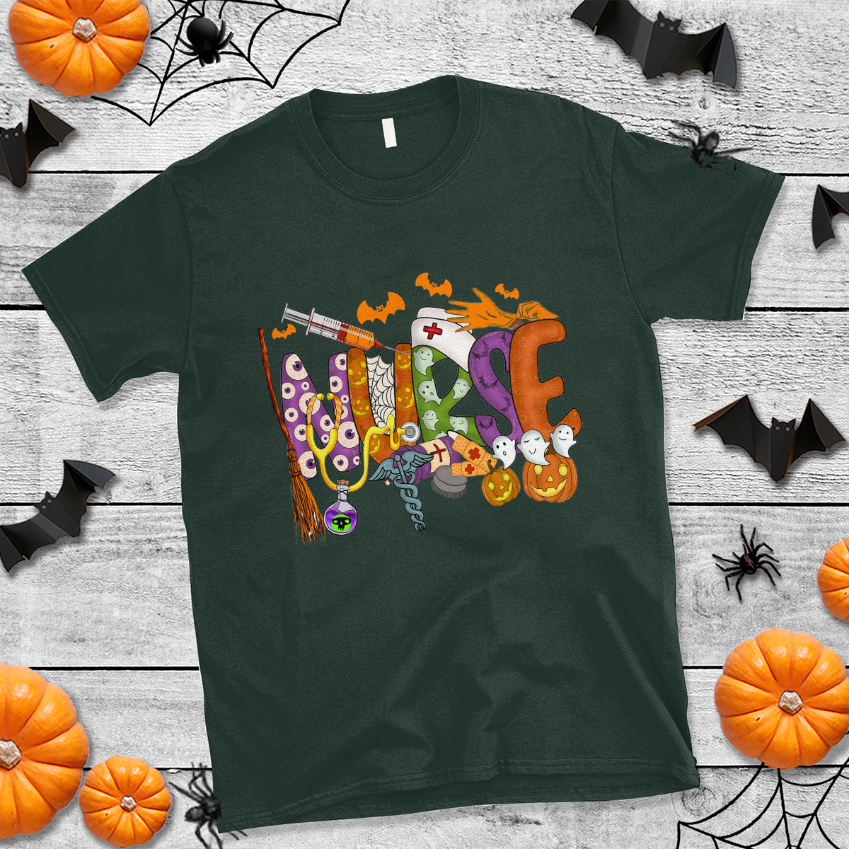 halloween-nurse-t-shirt-spooky-season-nurse-witch-ghost-halloween-costume
