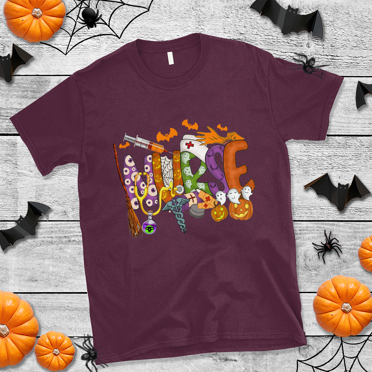 halloween-nurse-t-shirt-spooky-season-nurse-witch-ghost-halloween-costume