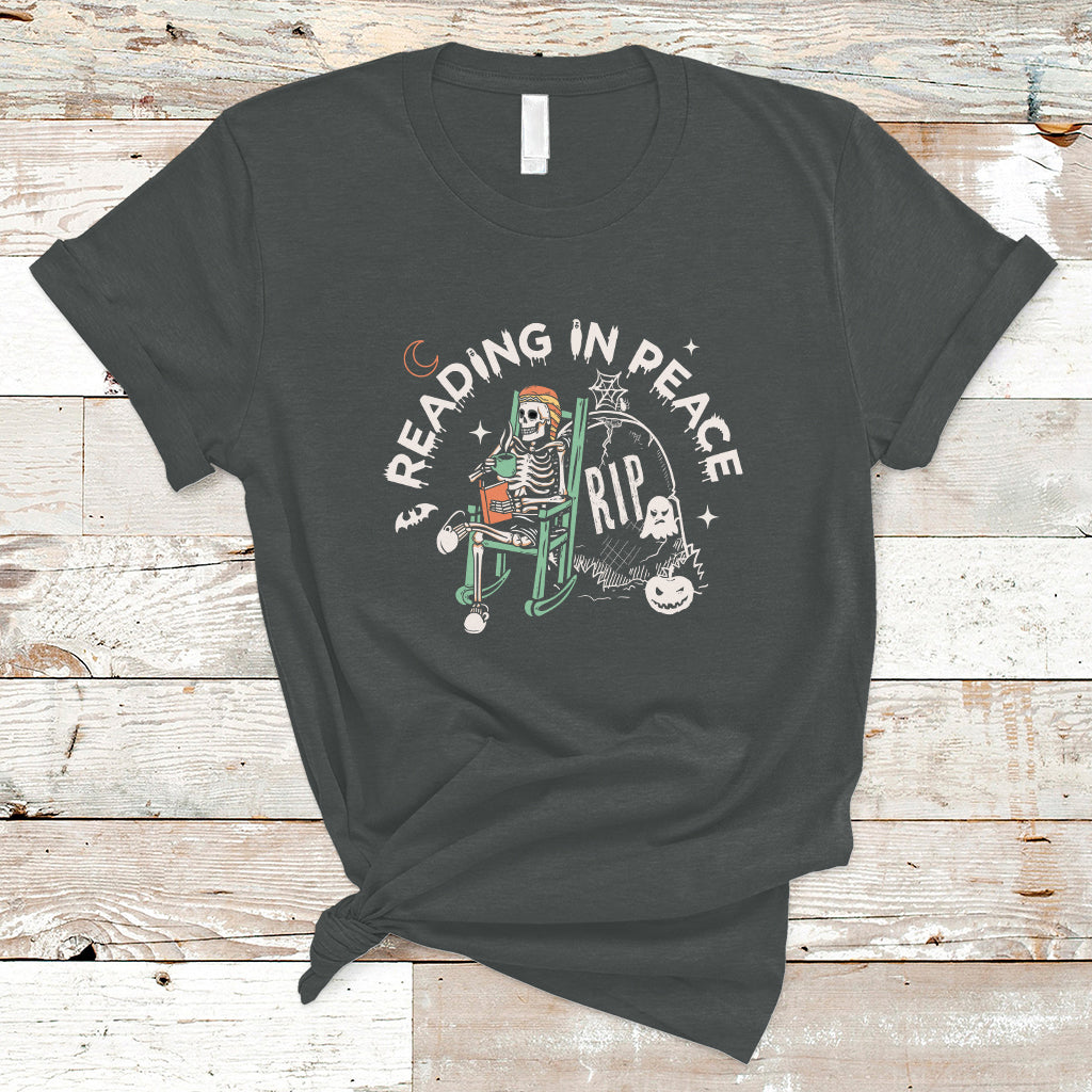 reading-skeleton-t-shirt-rip-reading-in-peace-book-lover-spooky-vibe