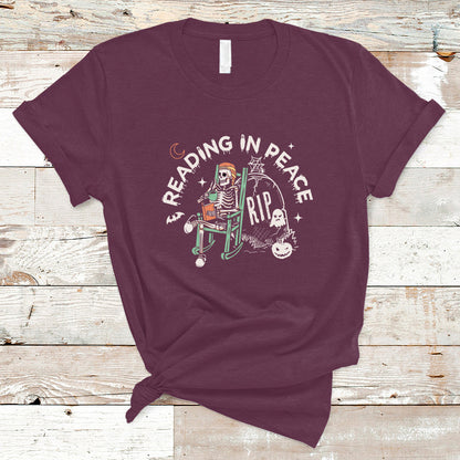 reading-skeleton-t-shirt-rip-reading-in-peace-book-lover-spooky-vibe