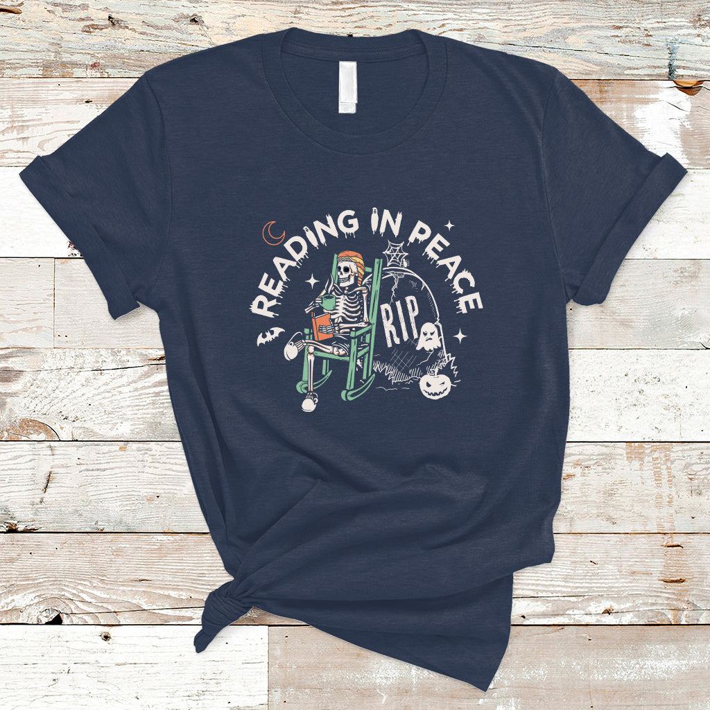 reading-skeleton-t-shirt-rip-reading-in-peace-book-lover-spooky-vibe