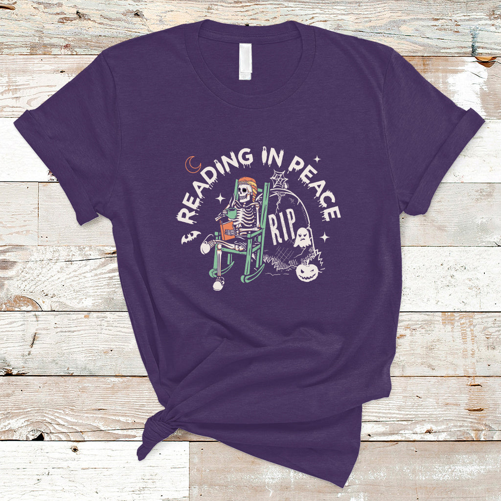 reading-skeleton-t-shirt-rip-reading-in-peace-book-lover-spooky-vibe