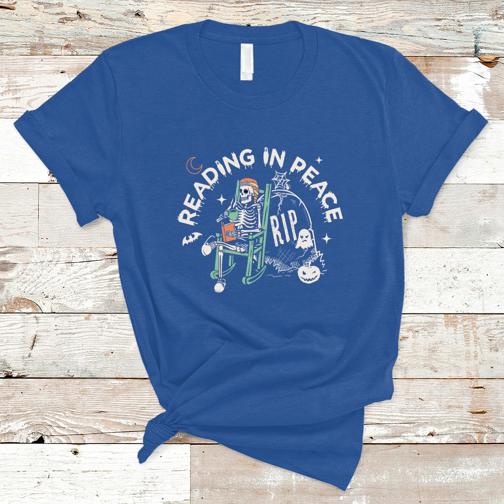 reading-skeleton-t-shirt-rip-reading-in-peace-book-lover-spooky-vibe