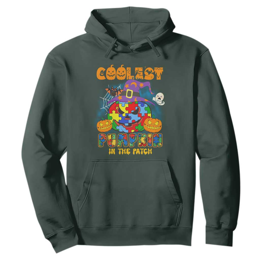 Funny Autism Support Coolest Halloween Pumpkin In The Patch Hoodie