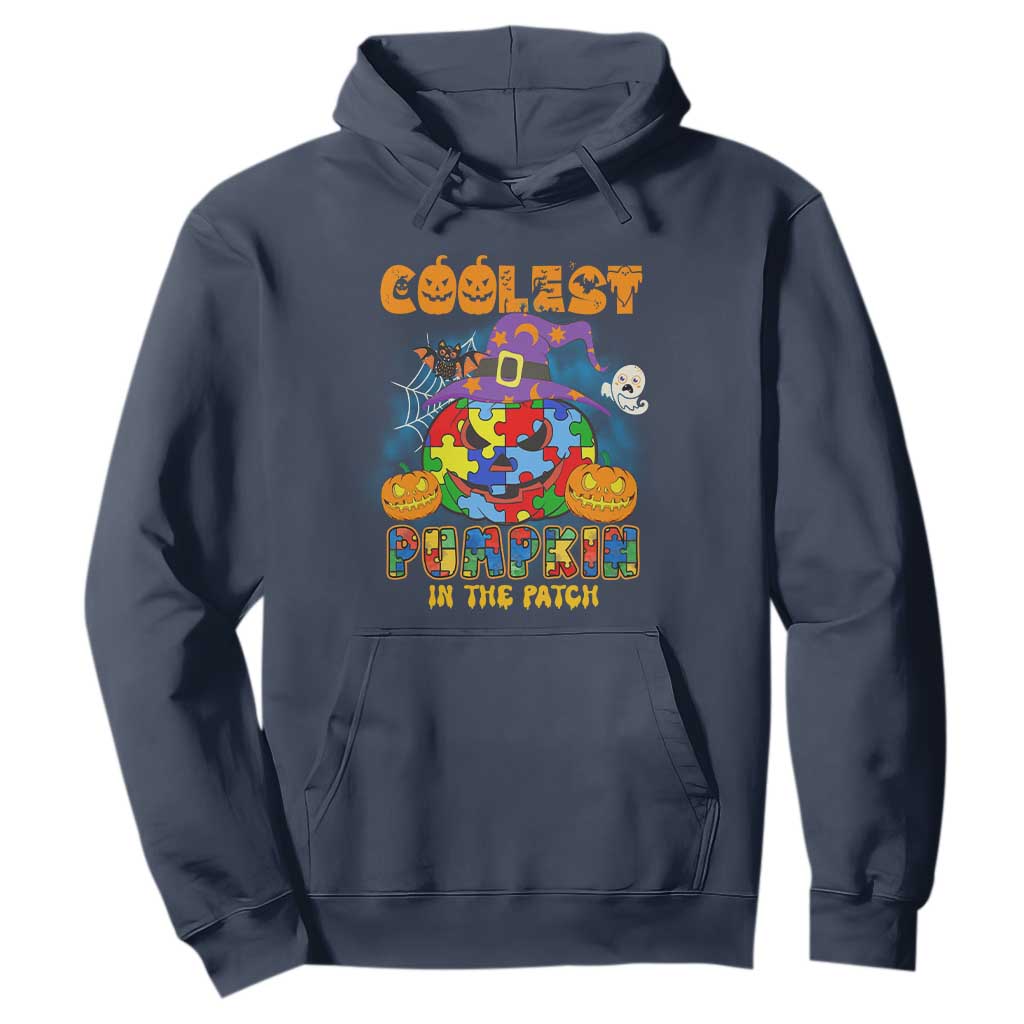 Funny Autism Support Coolest Halloween Pumpkin In The Patch Hoodie