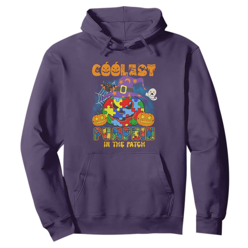 Funny Autism Support Coolest Halloween Pumpkin In The Patch Hoodie