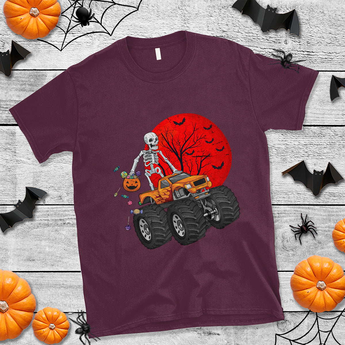 halloween-skeleton-t-shirt-skeleton-riding-monster-truck-candy-funny-scary-pumpkin