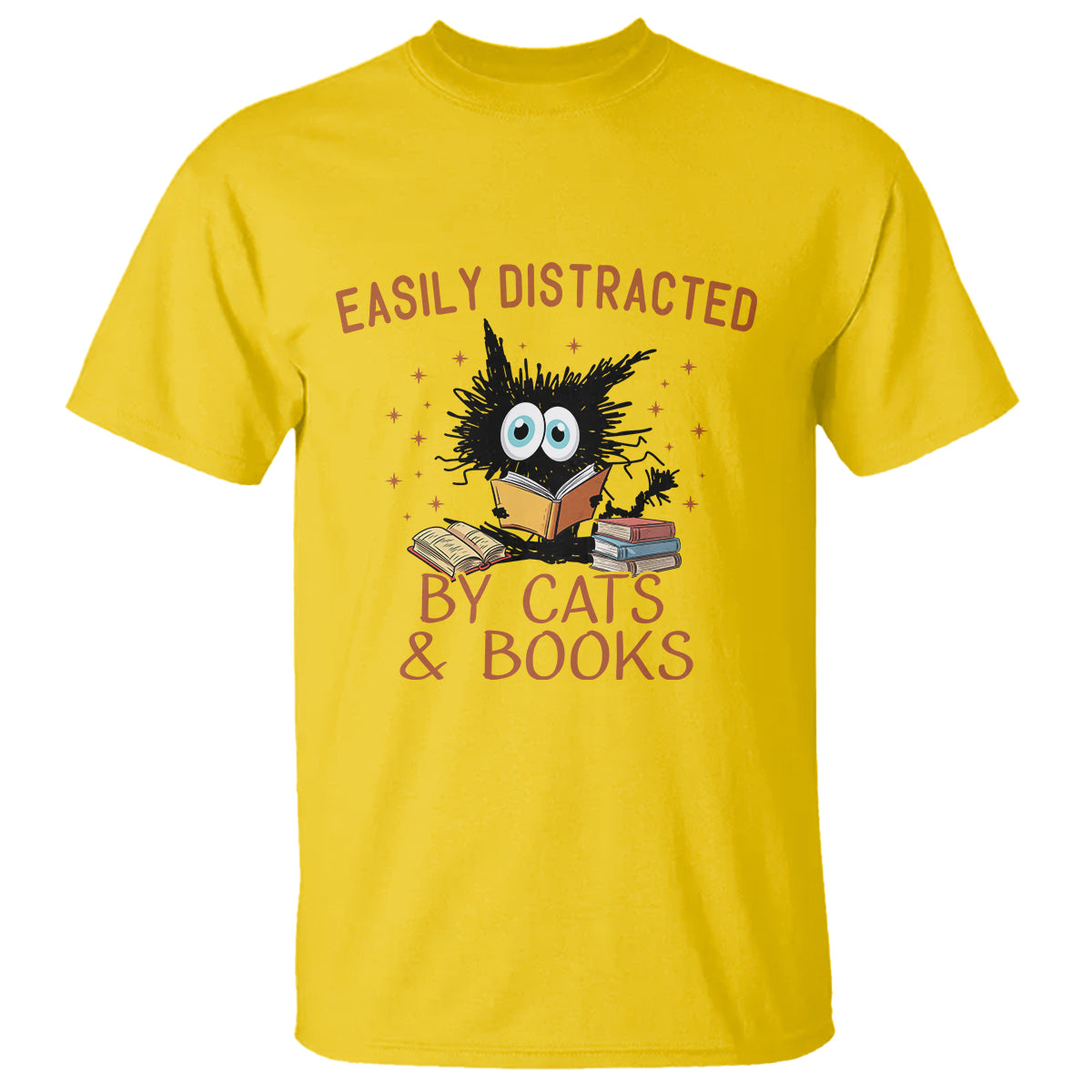 cat-book-lover-t-shirt-easily-distracted-by-cats-and-books-funny-black-cat-meme