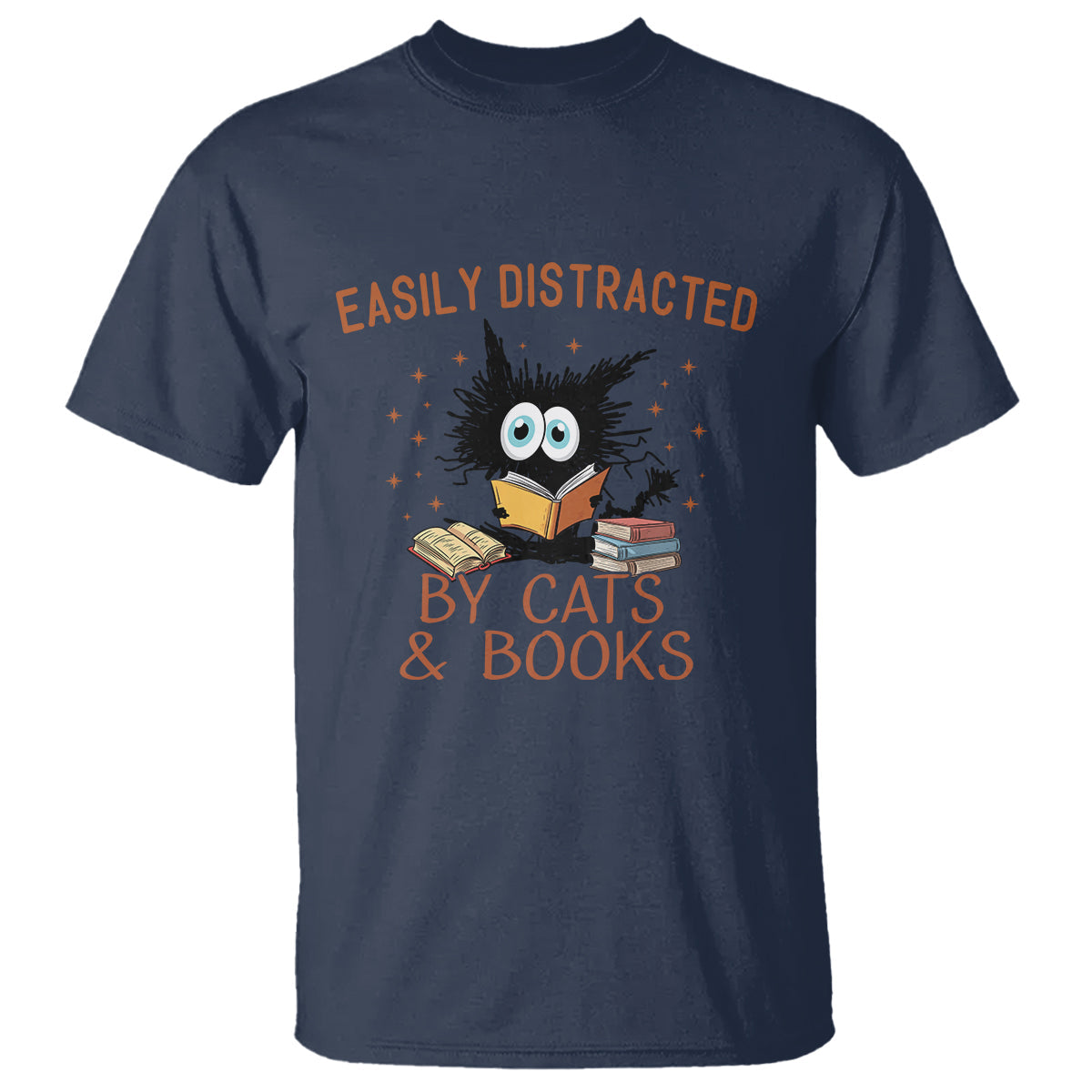 cat-book-lover-t-shirt-easily-distracted-by-cats-and-books-funny-black-cat-meme