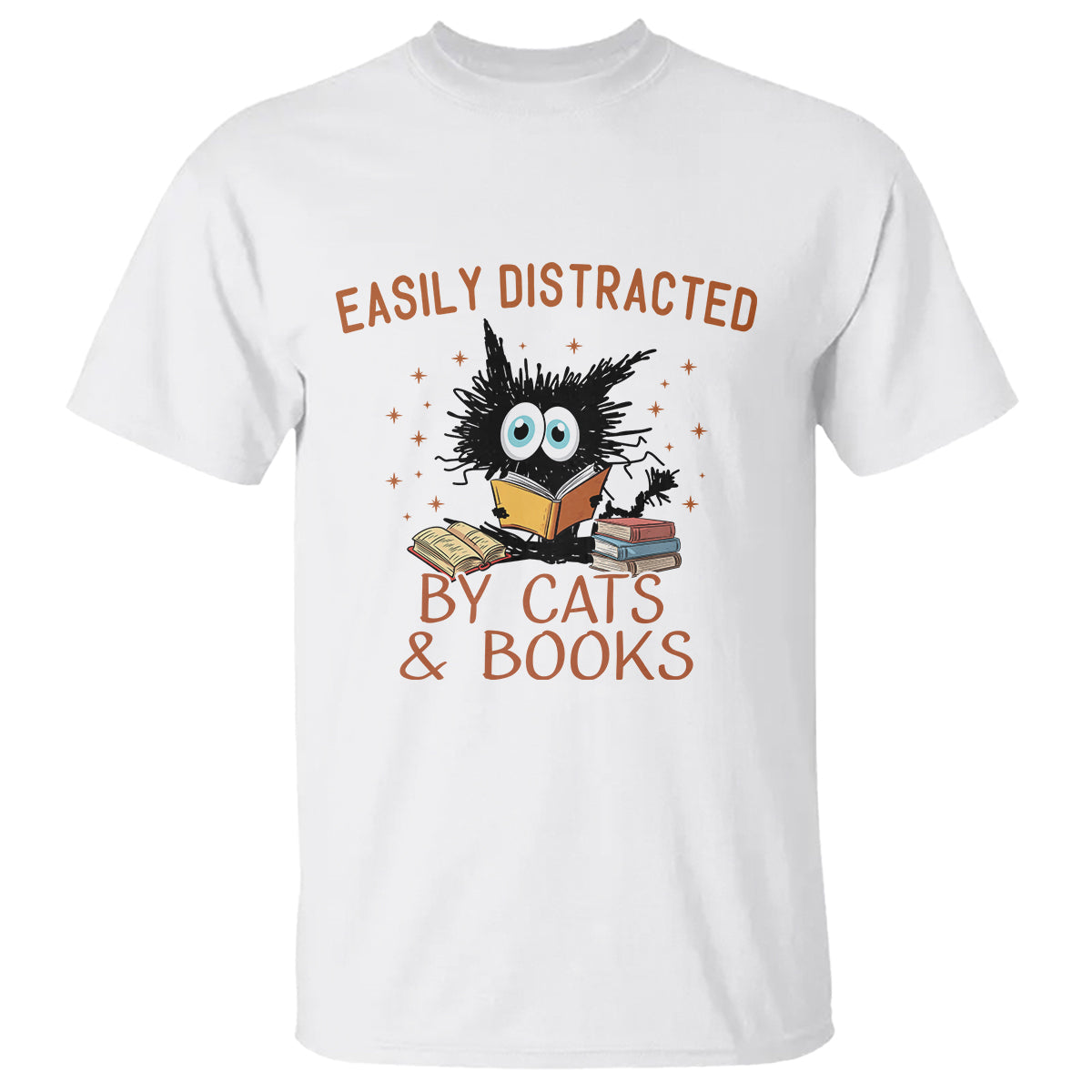 cat-book-lover-t-shirt-easily-distracted-by-cats-and-books-funny-black-cat-meme