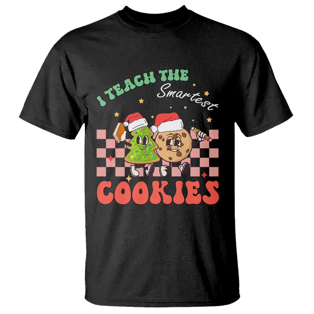 teacher-christmas-t-shirt-i-teach-the-smartest-cookies-retro-groovy-xmas-cookies-1