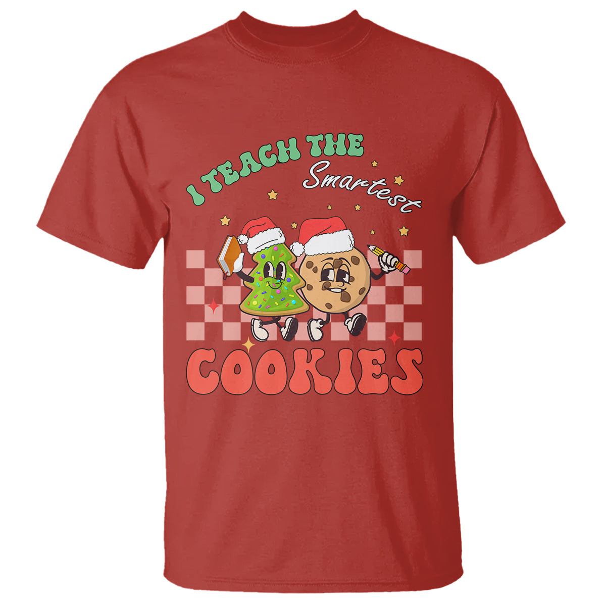 teacher-christmas-t-shirt-i-teach-the-smartest-cookies-retro-groovy-xmas-cookies-1