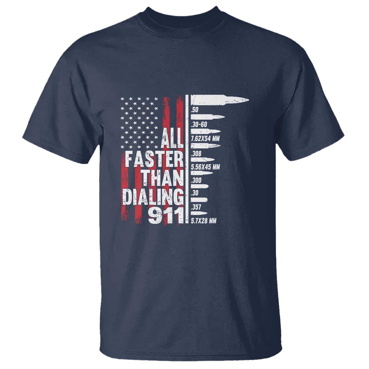 funny-gun-lover-t-shirt-all-faster-than-dialing-911-bullets-american-flag