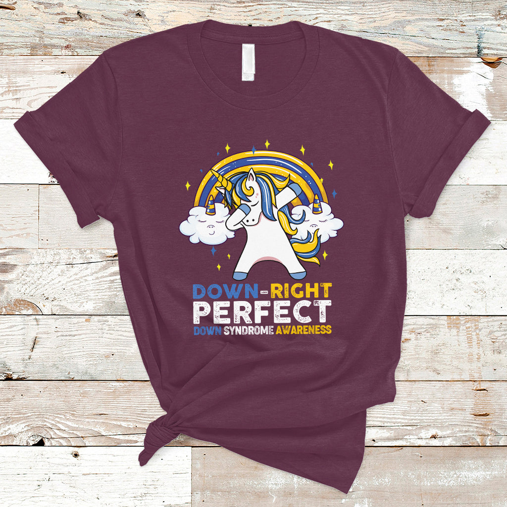 down-right-perfect-cute-unicorn-down-syndrome-awareness-inspirational-trisomy-21-extra-chromosome-down-syndrome-shirt-t-shirt-ts02