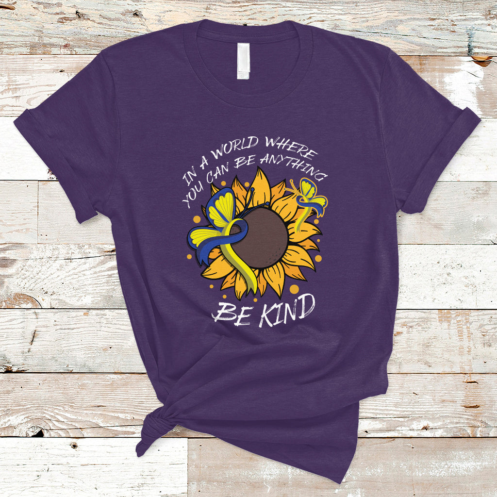 down-syndrome-in-a-world-where-you-can-be-anything-be-kind-blue-and-yellow-ribbon-butterfly-sunflower-raise-awareness-inspirational-t-shirt-ts02