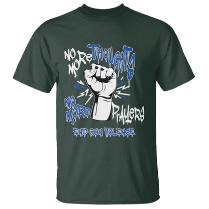 gun-violence-awareness-t-shirt-no-more-thoughts-and-prayers-end-gun-violence-raise-fist