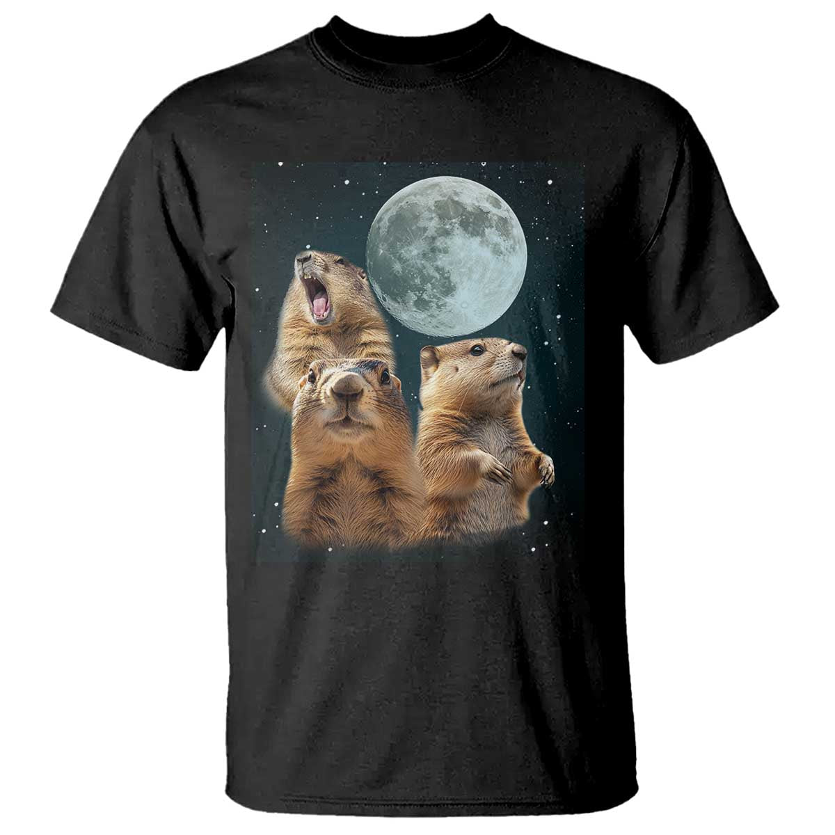 funny-three-groundhog-meme-t-shirt-woodchucks-under-the-moon