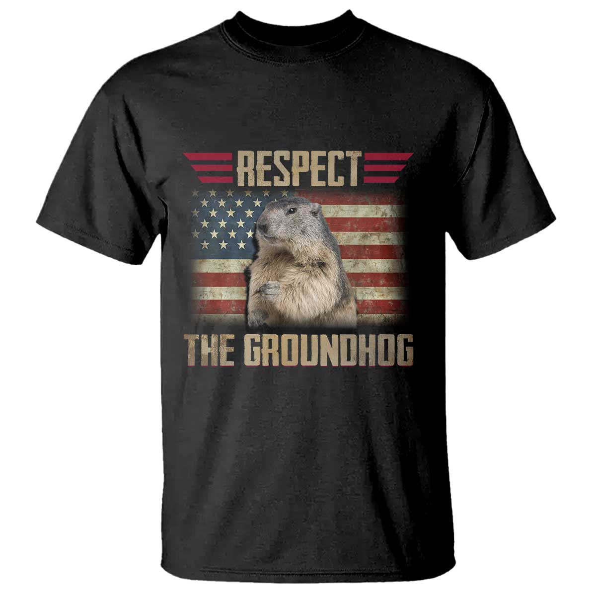 groundhog-meteorology-t-shirt-respect-the-groundhog-woodchuck-photo-groundhog-day