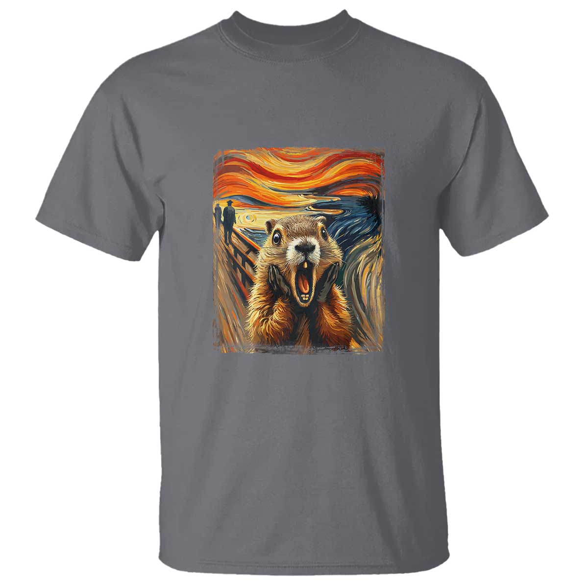 funny-scream-groundhog-t-shirt-woddchuck-day
