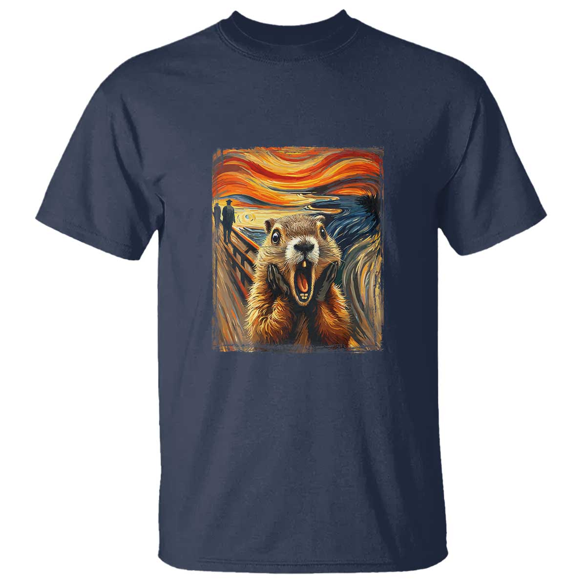 funny-scream-groundhog-t-shirt-woddchuck-day