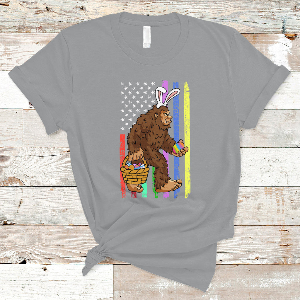 funny-bigfoot-lover-patriotic-bigfoot-in-bunny-costume-egg-hunting-halloween-costume-for-kids-boys-girls-t-shirt-ts02