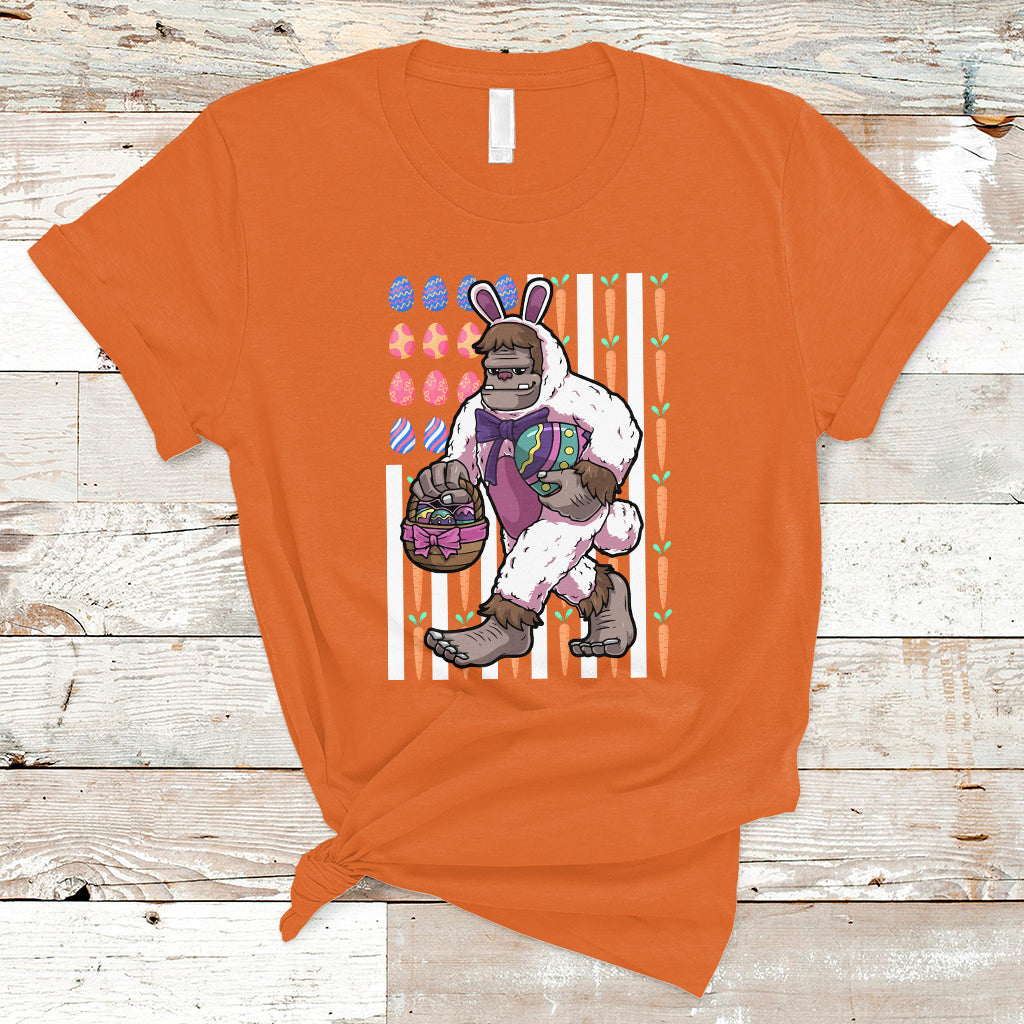 funny-bigfoot-lover-apparel-bigfoot-in-bunny-costume-egg-hunting-halloween-costume-for-kids-boys-girls-t-shirt-ts02