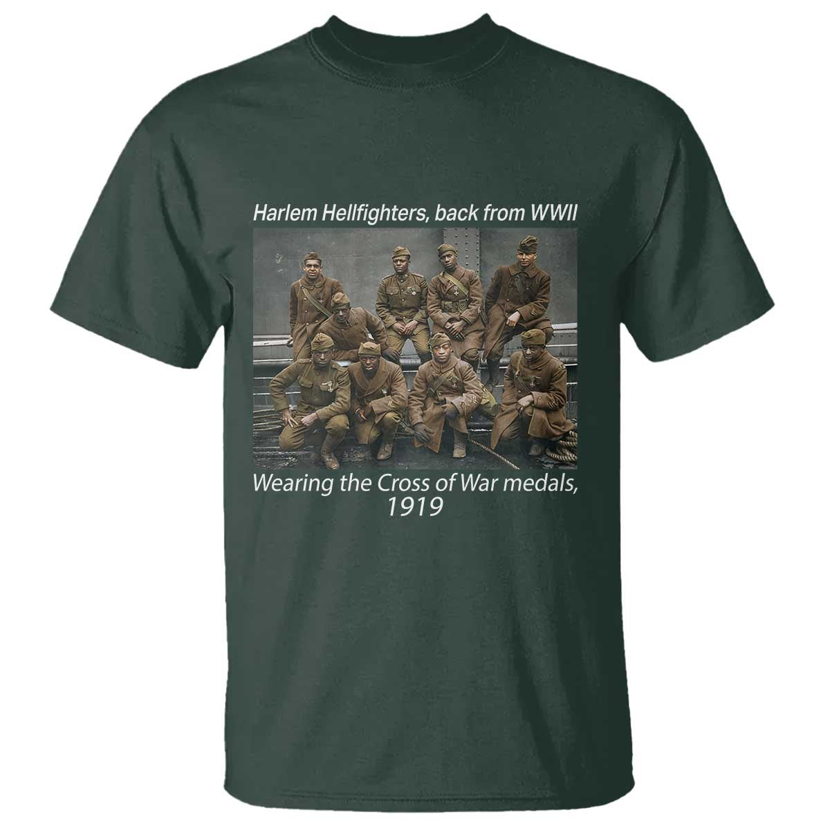 harlem-hellfighters-1919-wwii-heroes-t-shirt-cross-of-war-medal-tribute-african-american-black-history