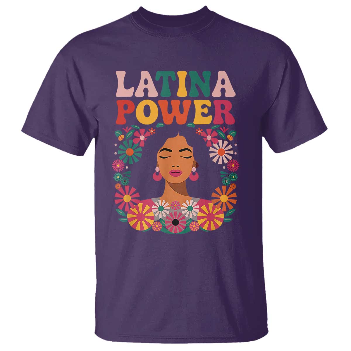 latina-power-t-shirt-floral-hispanic-heritage