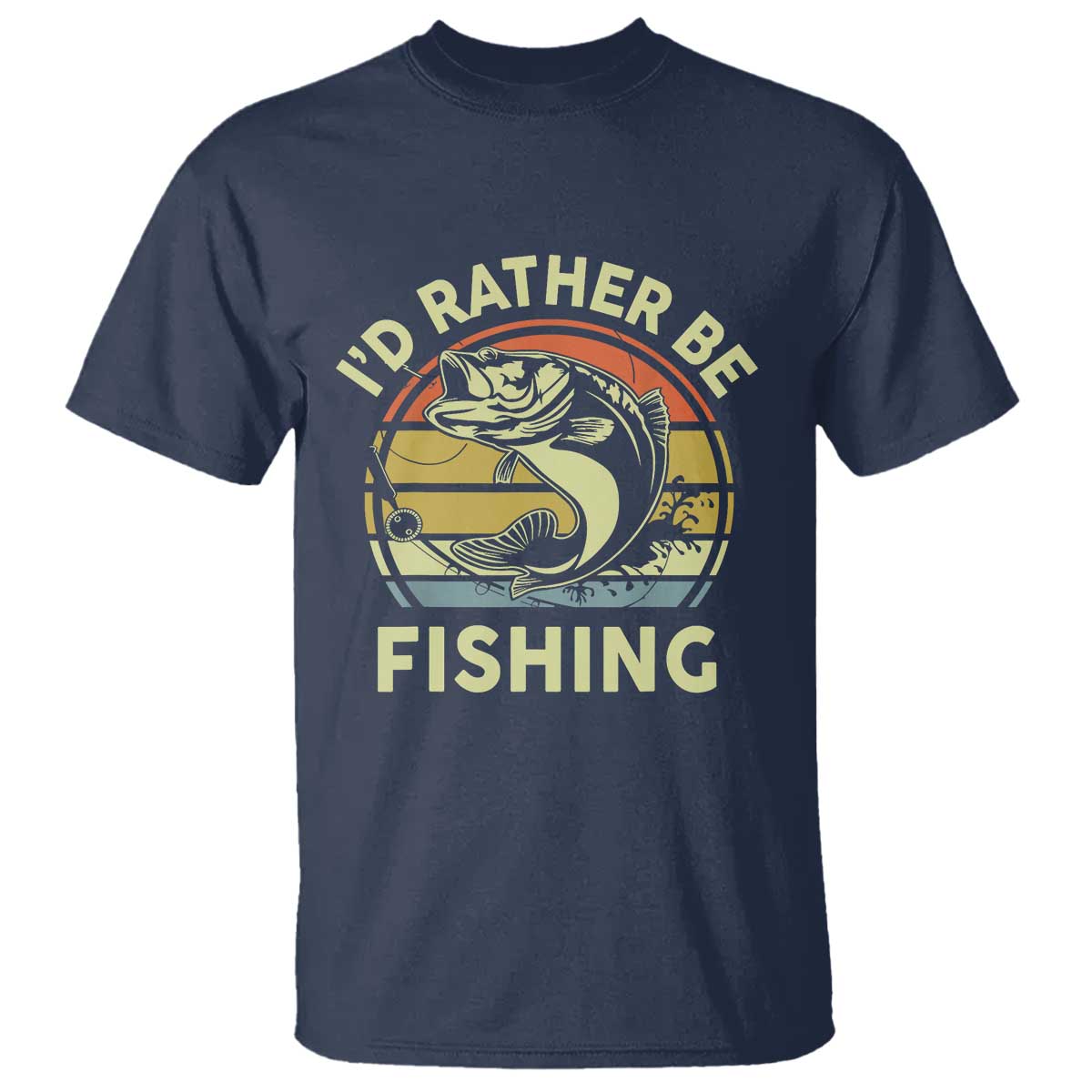 funny-bass-fishing-t-shirt-id-rather-be-fishing-retro-vintage