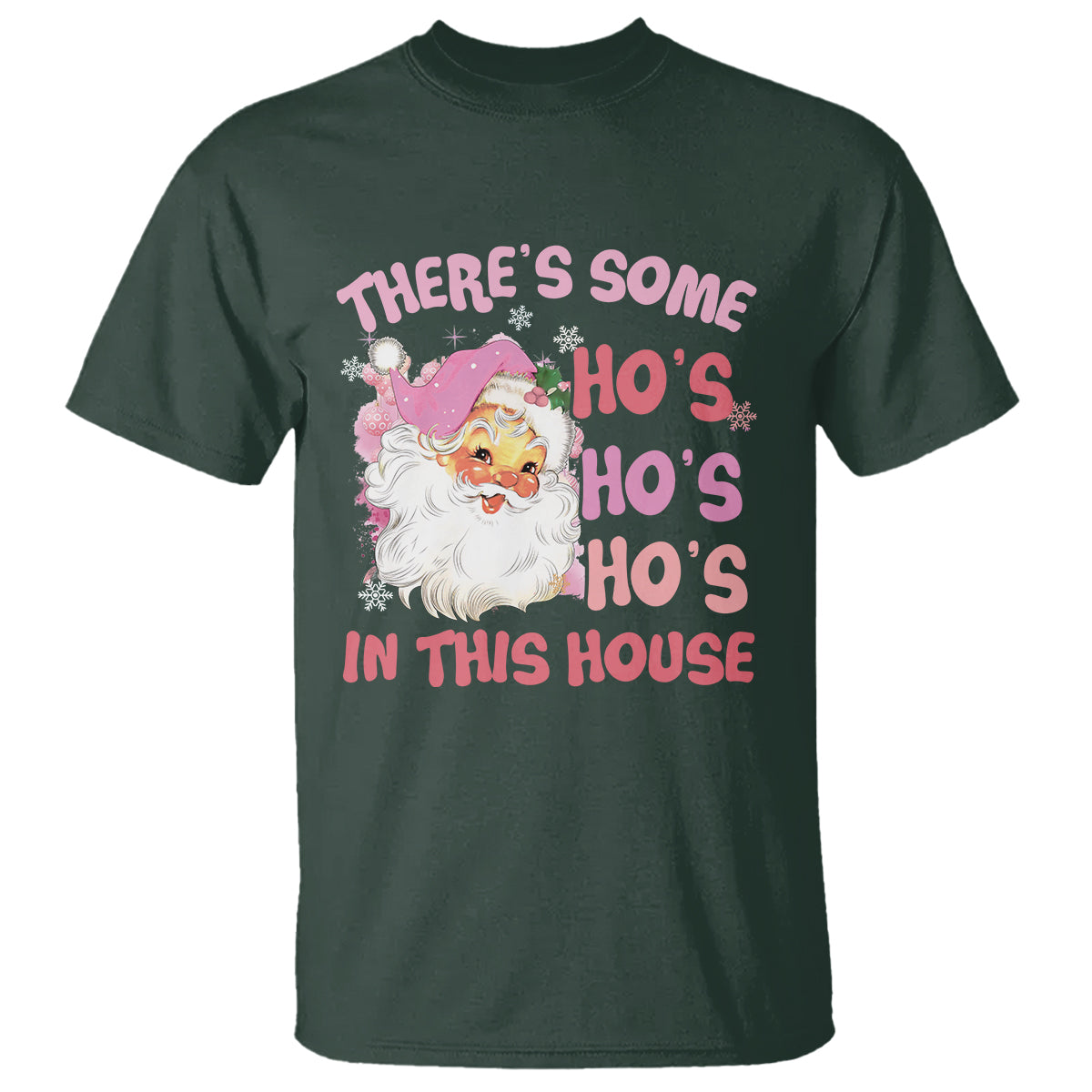 christmas-pink-santa-t-shirt-theres-some-hos-in-this-house-retro-xmas-vibe