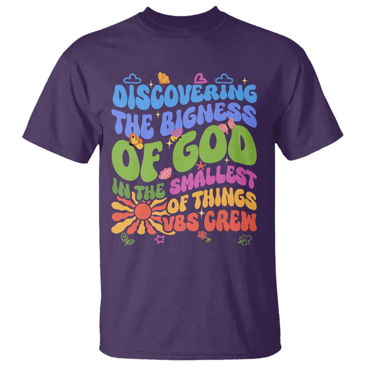 vbs-2025-t-shirt-discovering-the-bigness-of-god-in-the-smallest-of-things-retro-groovy