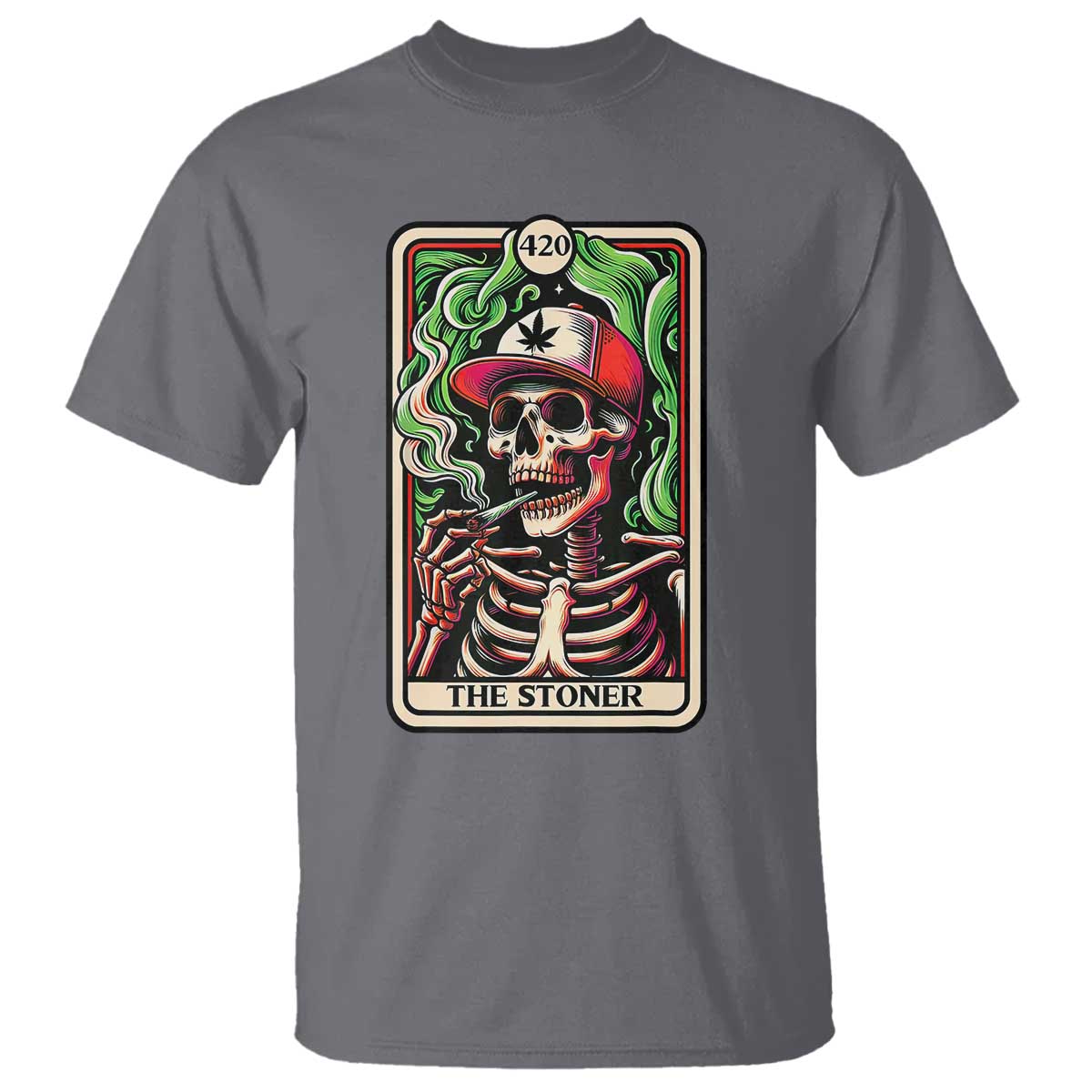 skeleton-420-the-stoner-t-shirt-retro-tarot-card-weed-lover-cannabis-trippy-vibes