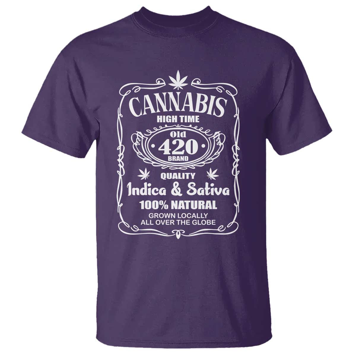 funny-cannabis-high-time-t-shirt-old-420-quality-indica-sativa-weed