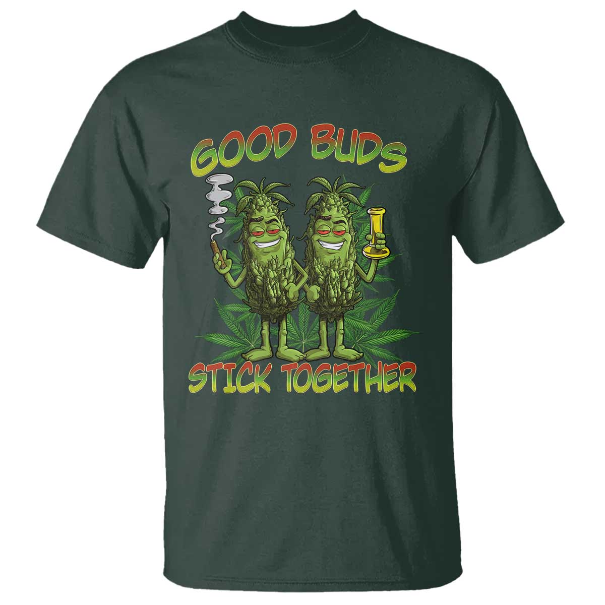 funny-marijuana-t-shirt-good-buds-stick-together-couples-420-weed-cannabis