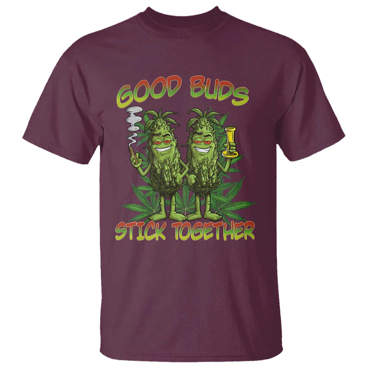 funny-marijuana-t-shirt-good-buds-stick-together-couples-420-weed-cannabis