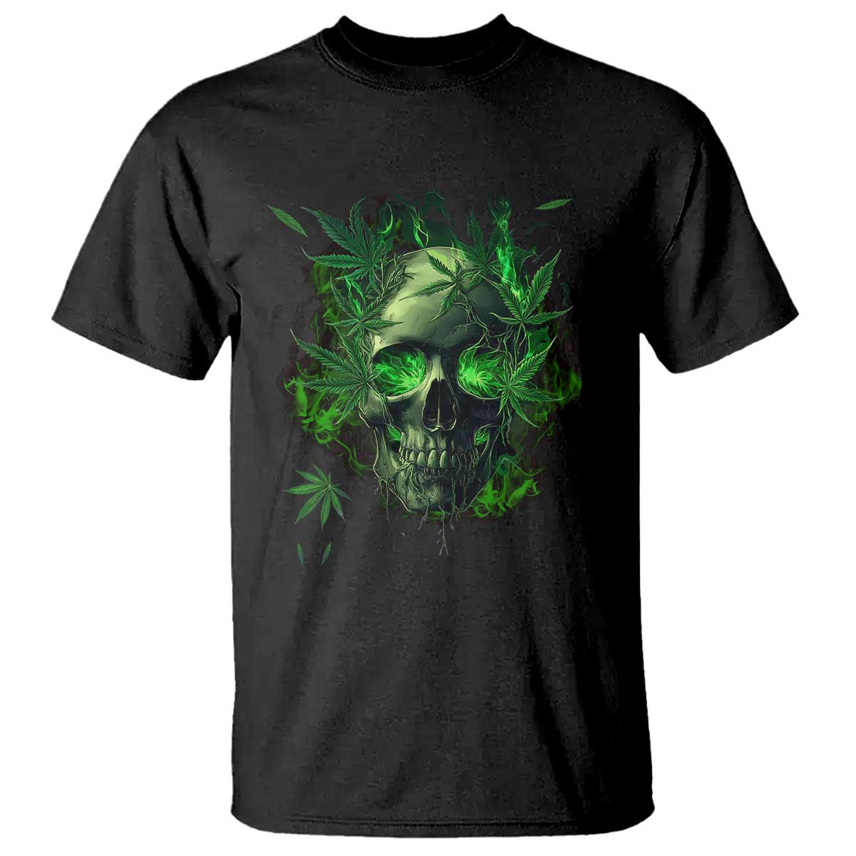 marijuana-skull-t-shirt-smoke-weed-cannabis-420-pot-leaf