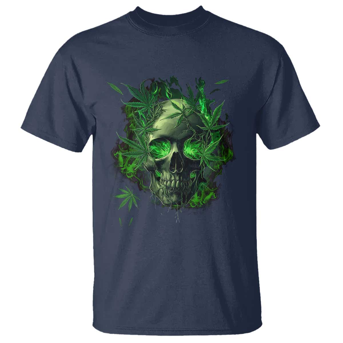 marijuana-skull-t-shirt-smoke-weed-cannabis-420-pot-leaf