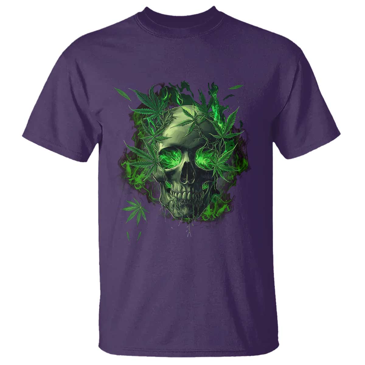 marijuana-skull-t-shirt-smoke-weed-cannabis-420-pot-leaf