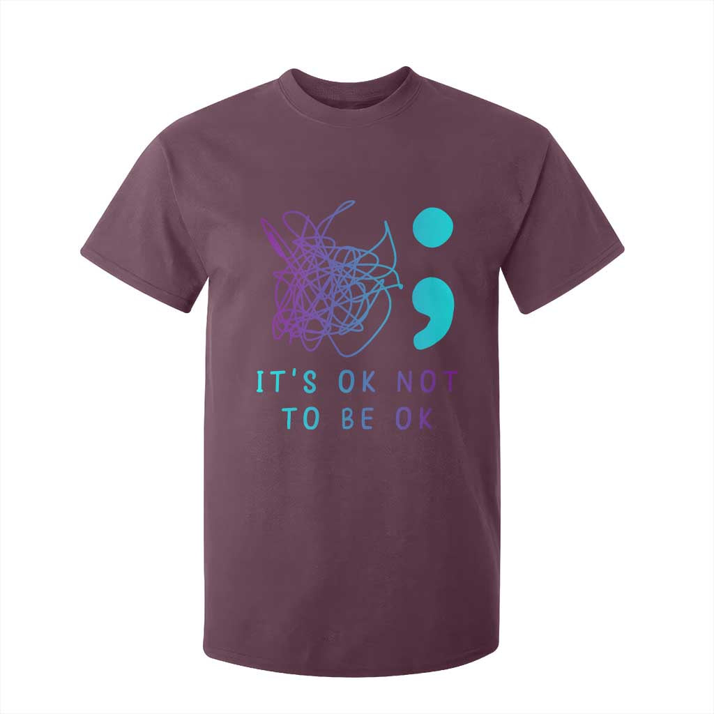 Its Ok To Not Be Ok T Shirt For Kid Suicide Prevention Support You Matter