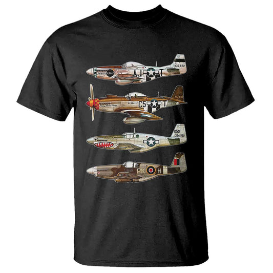 ww2-warplanes-b-17-p51-t-shirt-vintage-wwii-fighter-planes-iconic-military-aircraft
