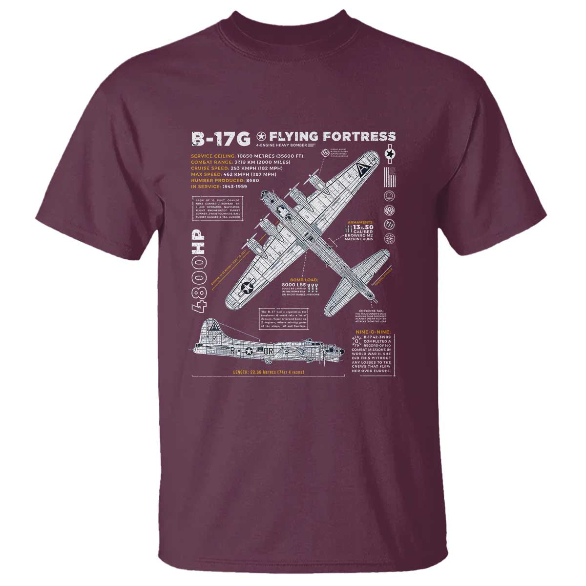 b-17-flying-fortress-t-shirt-ww2-b-17g-bomber-vintage-aviation