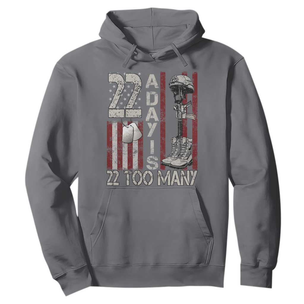 Veteran Suicide Prevention Support Hoodie 22 A Day Is 22 Too Many