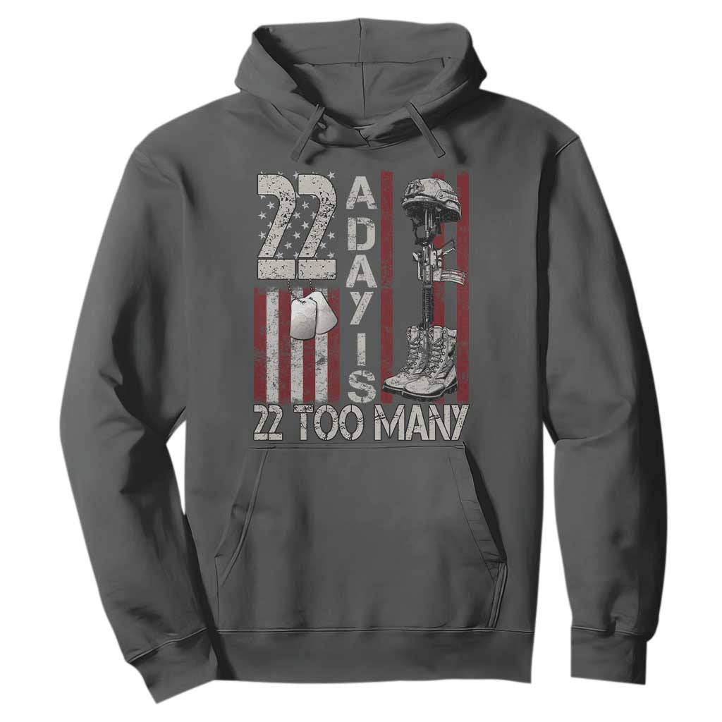 Veteran Suicide Prevention Support Hoodie 22 A Day Is 22 Too Many