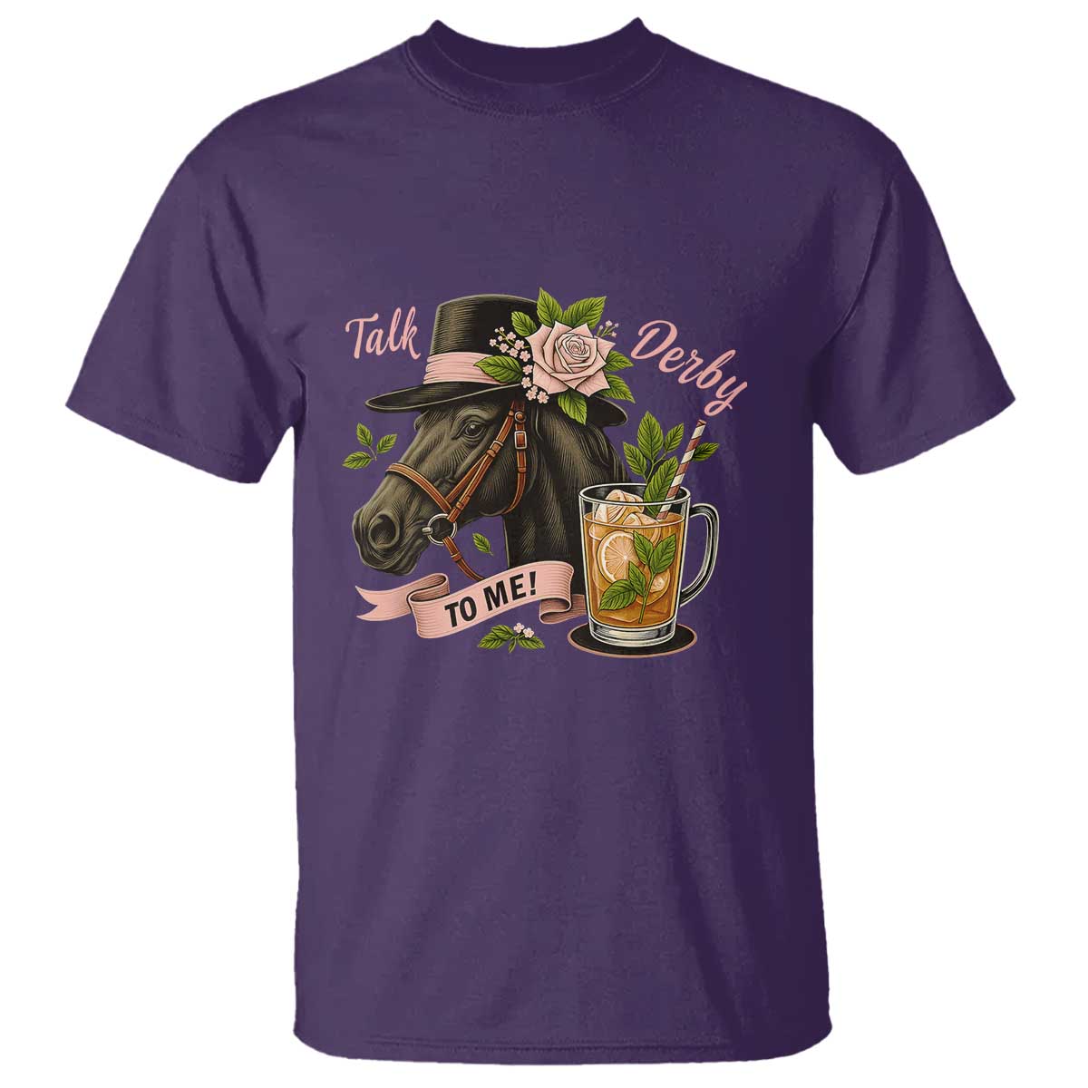 talk-derby-to-me-t-shirt-ky-horse-racing-mint-julep-and-roses