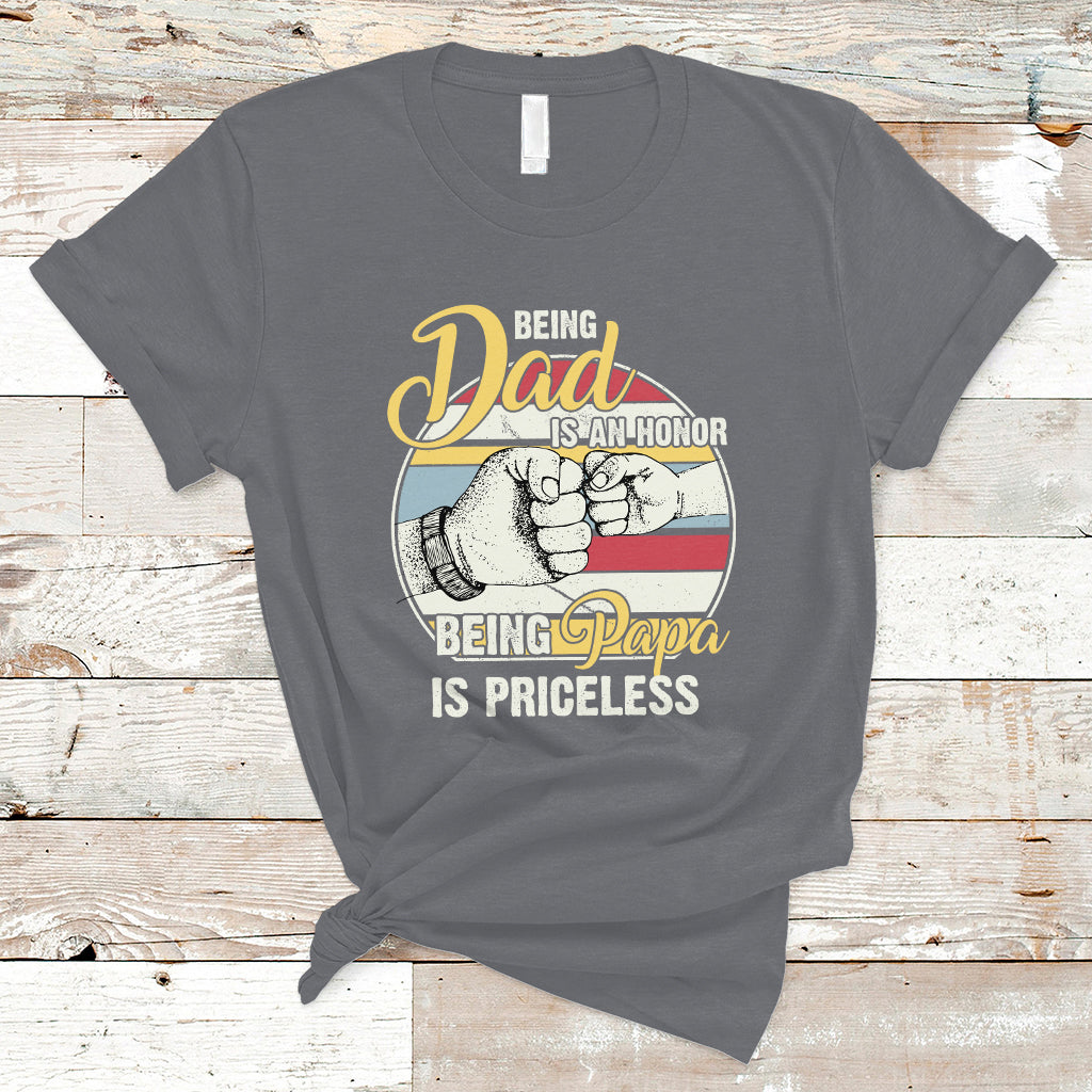 funny-dad-t-shirt-being-dad-is-an-honor-being-papa-is-priceless-fathers-day